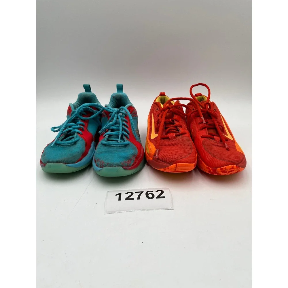 Nike Isofly Sneakers Boys 4.5Y Red Blue Mesh Basketball Shoes Lace Up Lot of 2